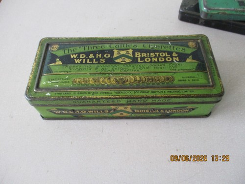 Three castles cigarette tin - three,
