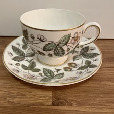 Vintage Wedgwood Strawberry Hill Tea Cup and Saucer Bone China - Ex Condition