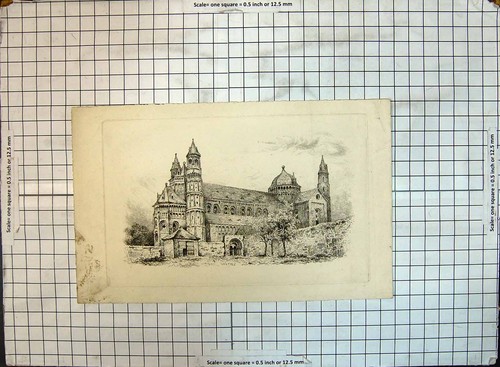Original old antique print - original,