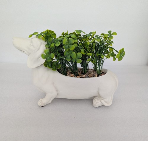 Sausage dog planter - bn,
