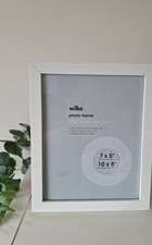 Wilko White Wood Effect Picture Photo  Frame
