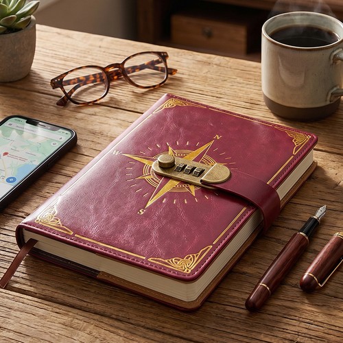 Leather journal diary - pu,