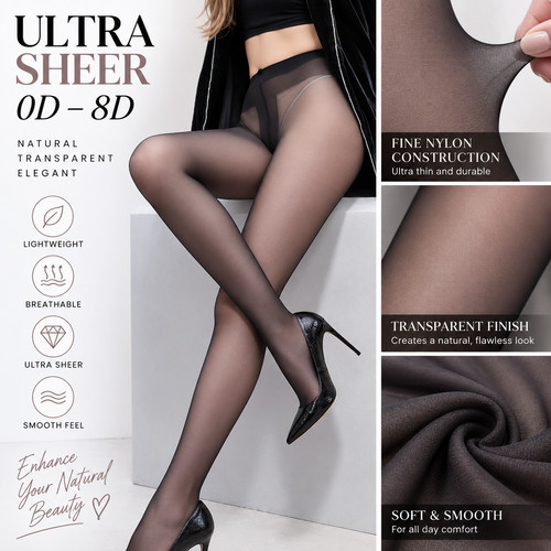 Women black ultra sheer - ultra, 0d