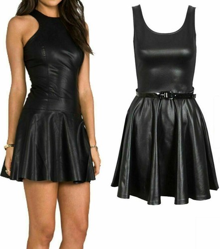 Ladies mini dress - pvc, look