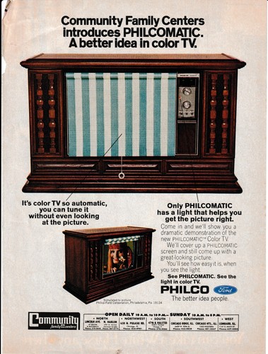 Philco print ads - philco, tv