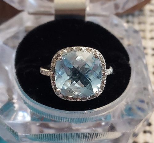 Sterling silver cushion cut - sterling,