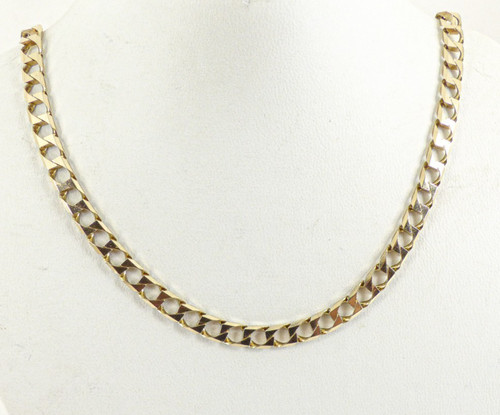 9ct gold curb chain solid - gold,