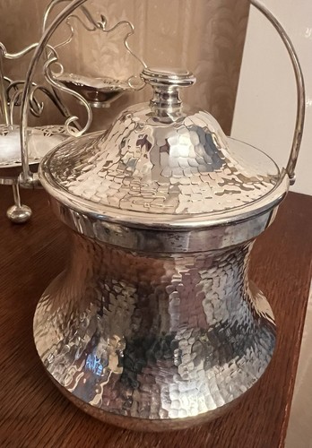 Vintage hammered ice bucket
