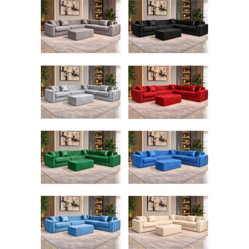 Luxury velvet corner sofa - luxury,