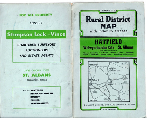 Hatfield rural district map - rural,