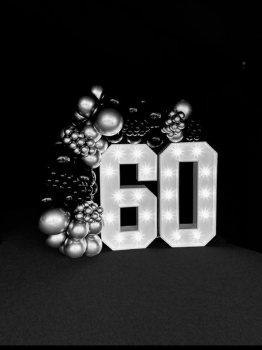 Hire 4ft light up numbers - light,