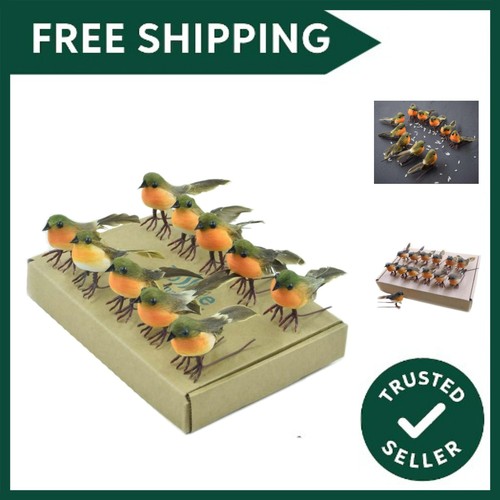 10pcs small robin bird - small,