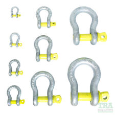 Screw Pin Galvanised Bow Shackle Recovery Towing Lifting 4x4 NEW All Sizes