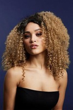 Deluxe Crimped Ladies Wig Heat