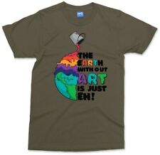 Funny EARTH Art T-shirt Gift For Artist Painter Tee Painting Drawing for him her