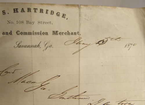 Antique 1870 letterhead - antique,