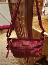 Red Leather Matties Crossbody/