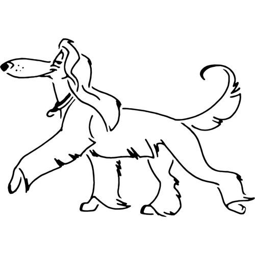 Saluki dog stencils - dog', /