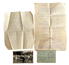 WW2 NFS LETTERS,UNIFORM PHOTOGRAPH, NATIONAL REGISTRATION CARD + NFS ENTRY, RARE