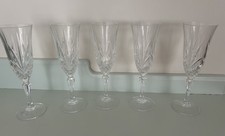 5 x Cristal d’Arques - Durand - Champagne/Prosecco Flutes  - 1st Quality.