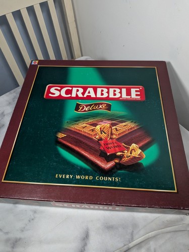 Scrabble deluxe edition wooden - deluxe,