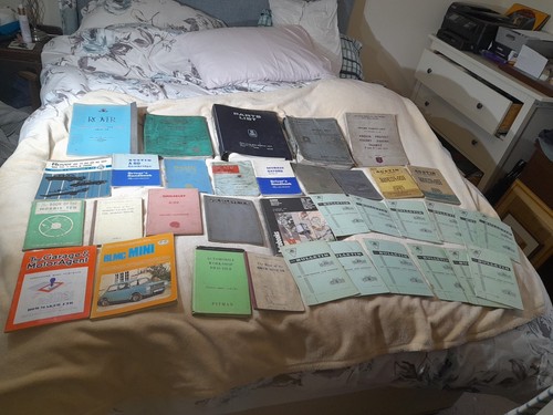 Vintage car manuals parts - vintage, manuals,parts