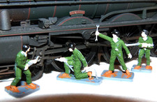 ⭐Steam Locomotive Shed Maintenance Crew OO Workmen figures VGC suit Hornby etc