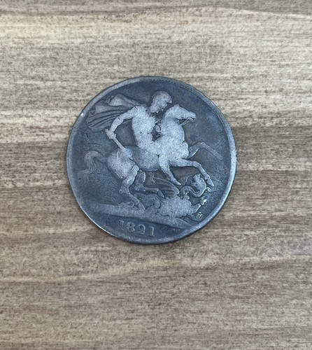 1821 george silver crown - iv,