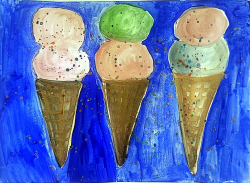 Ice cream double - ice,