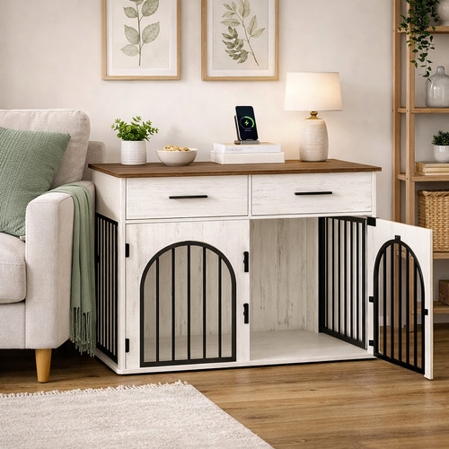 Dog crate furniture - dog,