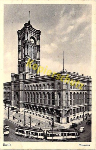 Berlin postcard city hall - postcard,
