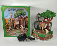 Enesco Papa Jano Music Box Animated Illuminated Boxed 1989 Tested and Working