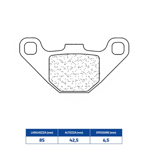 Sintered brake pads italjet - sintered,