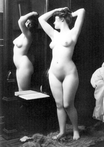 Vintage nude study monochrome - nude,