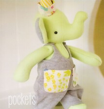 Pockets Elephant Sewing Craft PATTERN Dressed Felt Jumbo Dumbo