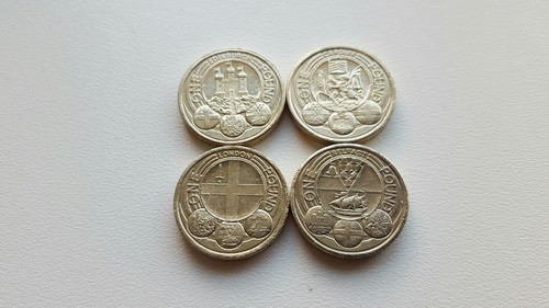 One pound coin capital - one, coin,