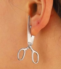 Scissor Shaped Large Earrings