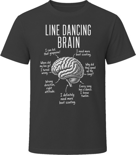 Line dancing brain funny - line,