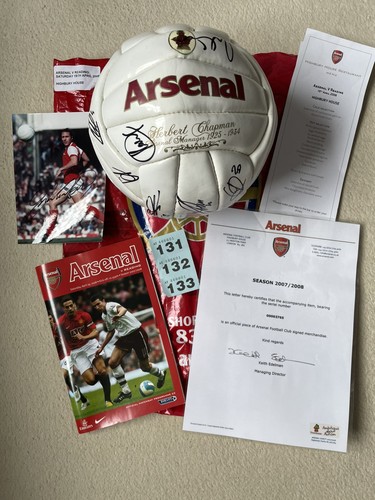 Arsenal signed football - signed, 21