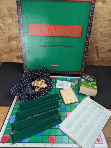 Scrabble deluxe edition 1988 - scrabble,