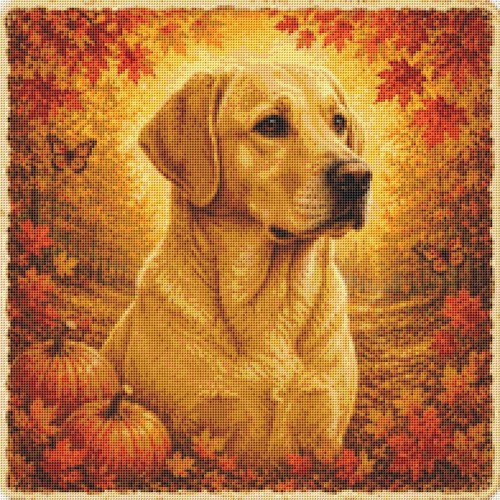 Golden labrador puppy dog - labrador, in