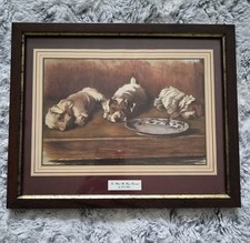 Framed Vintage Print For What