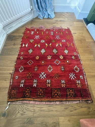 Vintage moroccan boujad rug - vintage,