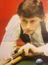 JIMMY WHITE  AUTOGRAPH  ON  MIDDLE  PAGES OF CUE  WORLD  MAGAZINE - SIGNED