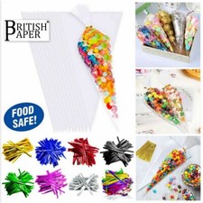 Clear Cellophane Cone Sweet