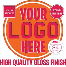 PERSONALISED ROUND LABELS / STICKERS CUSTOM LOGO BUSINESS SHIPPING STICKERS