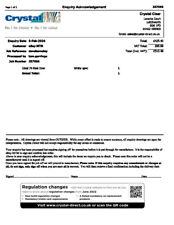 PVC Door, 820 x 1820mm inc cill.  LH hung, viewed from outside, Open in. Clear