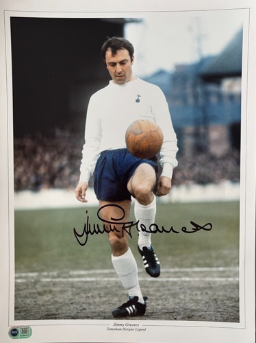 Jimmy greaves signed 16x12 - greaves,
