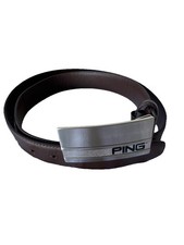 PING Golf Brown Leather Belt &