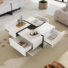 Coffee Table White, Square for
